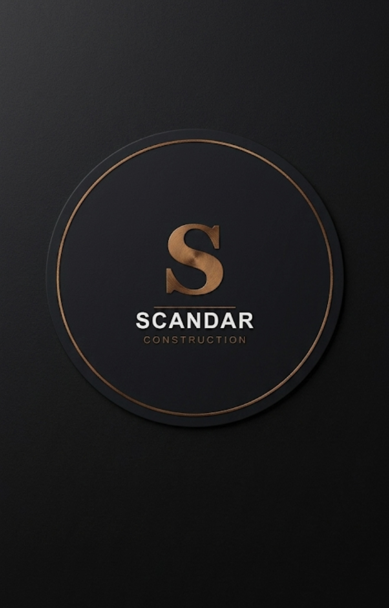 Scandar Construction bronze seal logo